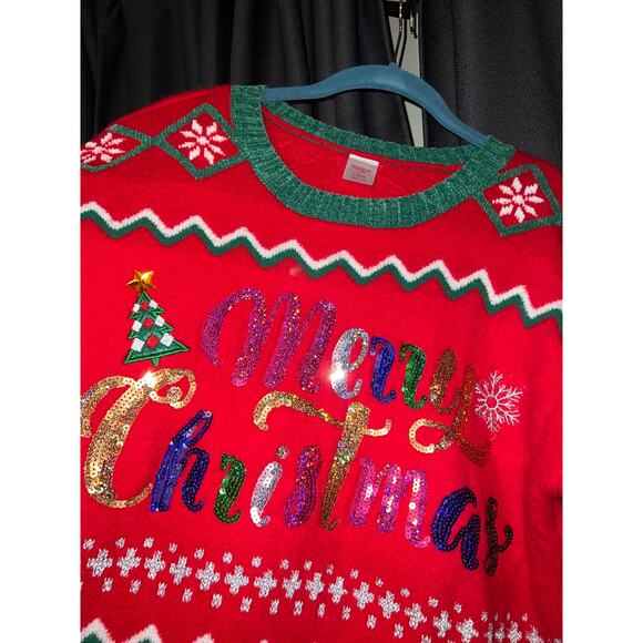 Ugly Christmas Sweater Xmas Size Large - Picture 2 of 3